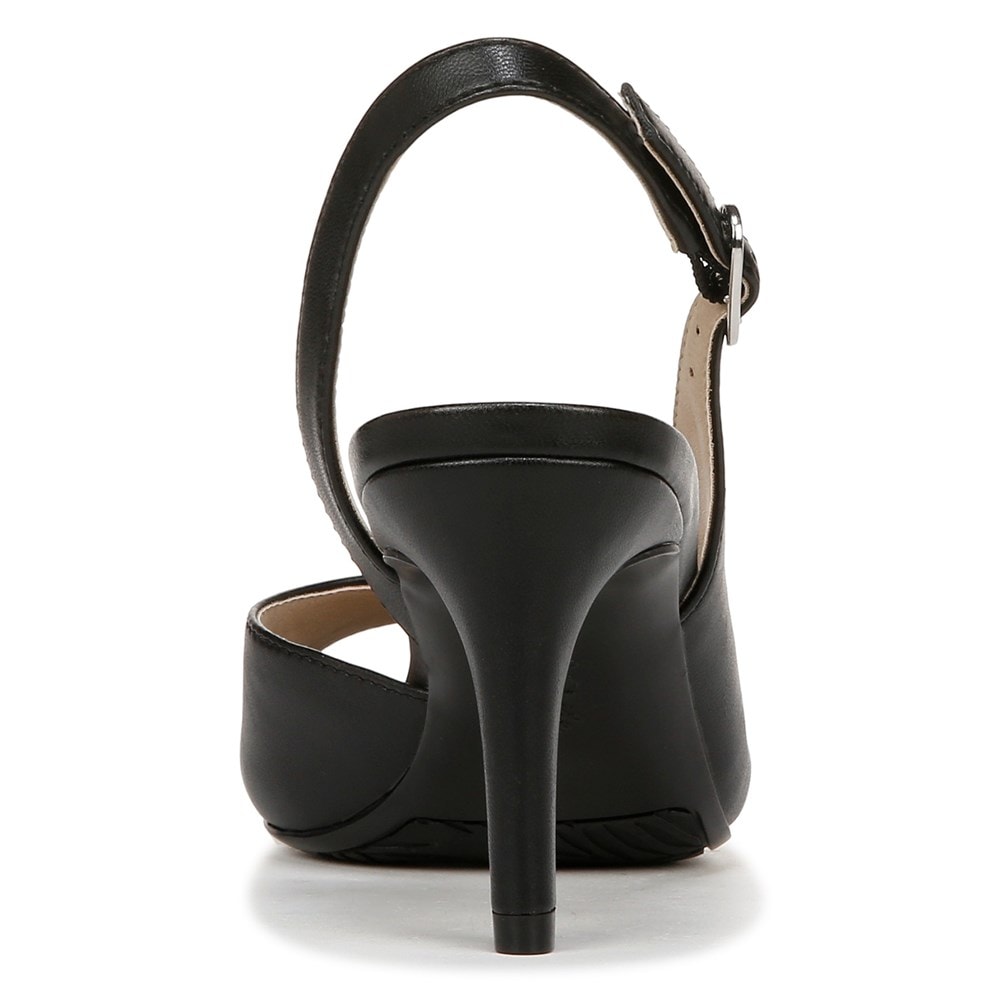 LifeStride Teller 2 Slingback Pump - Black Faux Leather