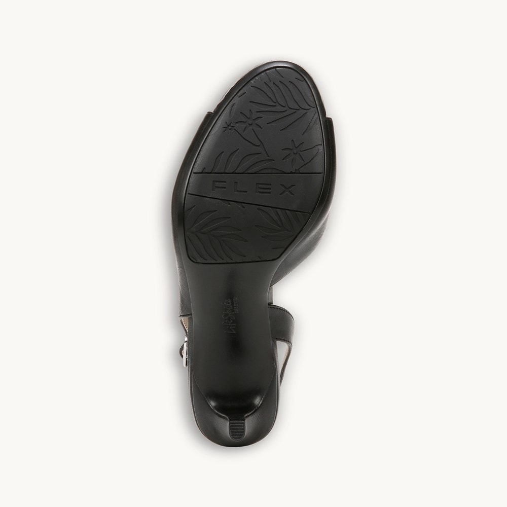 LifeStride Teller 2 Slingback Pump - Black Faux Leather