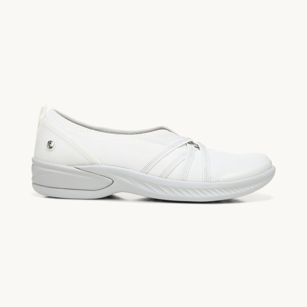 LifeStride Niche Slip On - Bright White Fabric