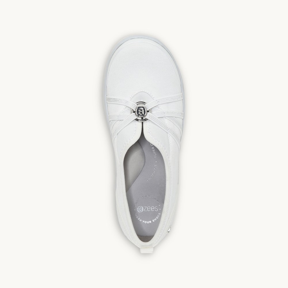 LifeStride Niche Slip On - Bright White Fabric