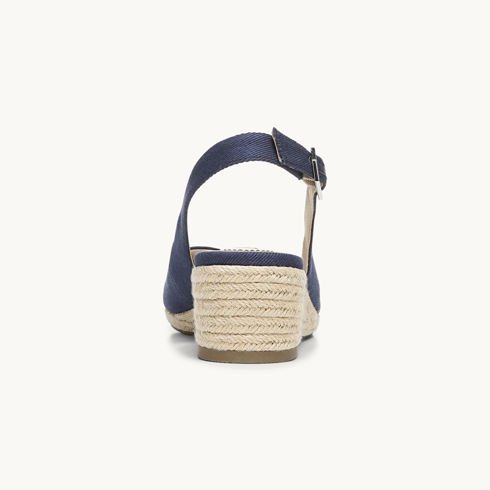 LifeStride Socialite Wedge Sandal - Luxe Navy Fabric