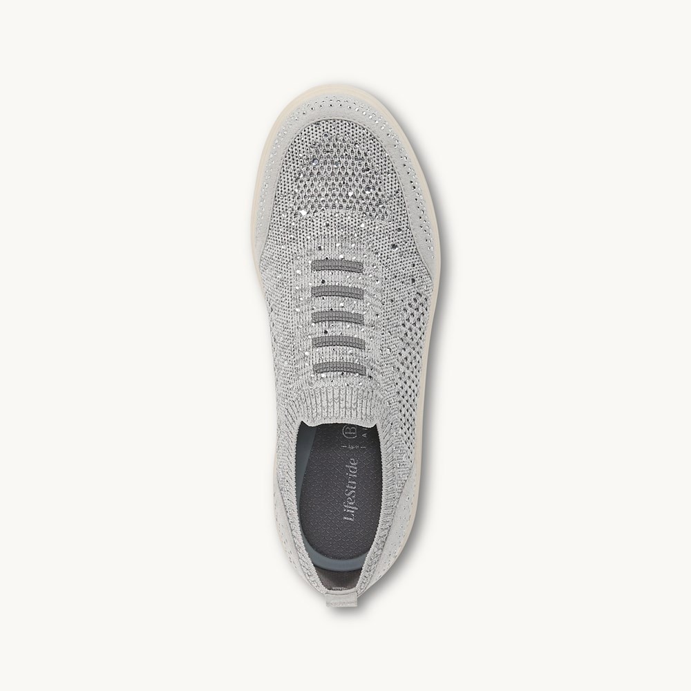 LifeStride Timeless Bright Sneaker - Graphite Knit Fabric