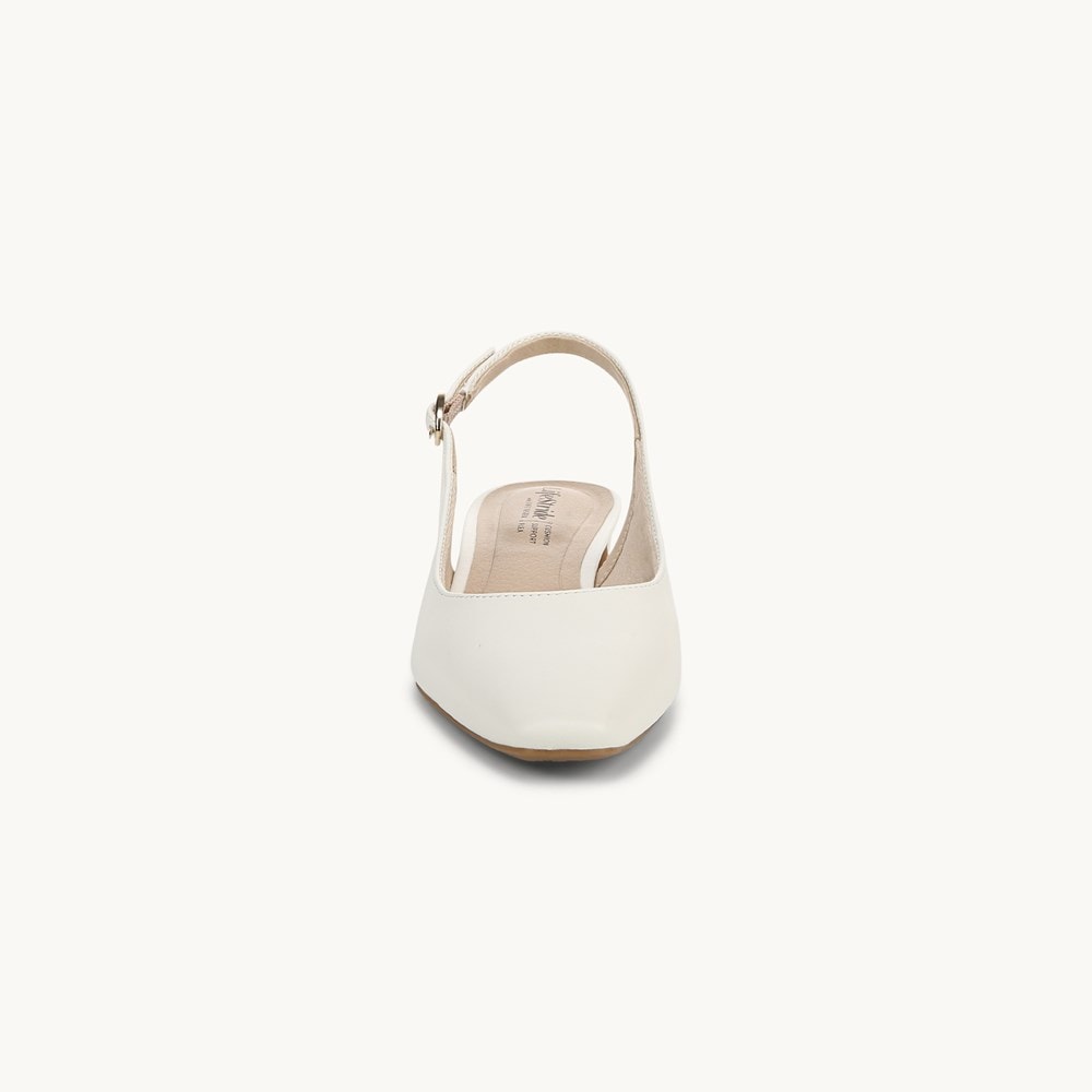 LifeStride Lorena Slingback - Bright White Faux Leather