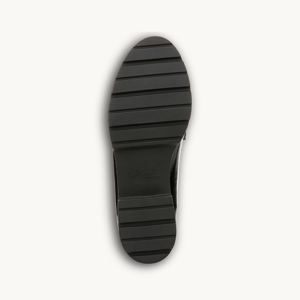 LifeStride London 2 Loafer - Black Faux Leather