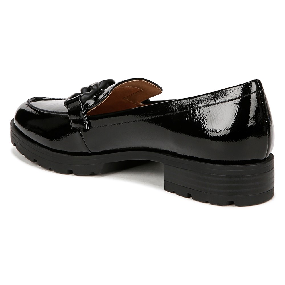 LifeStride London 2 Loafer - Black Faux Leather