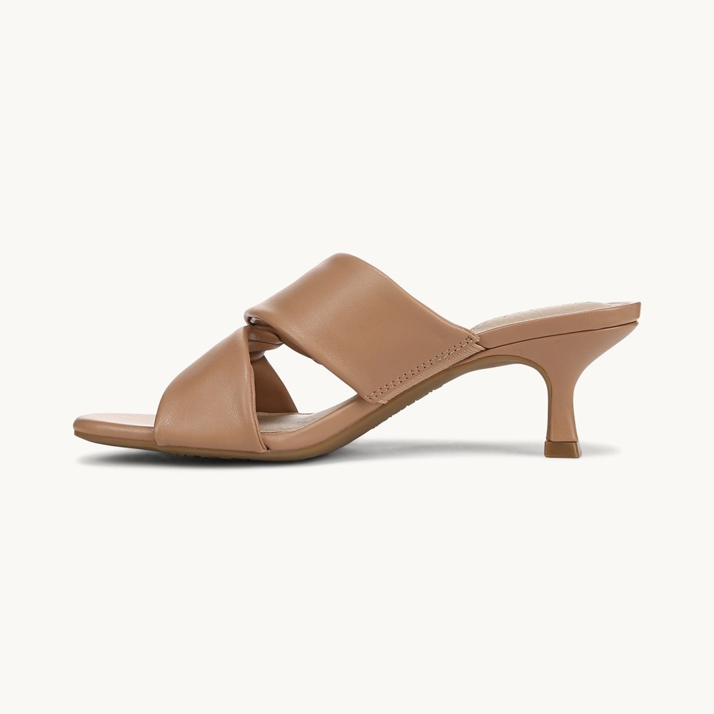 LifeStride Nori Dress Sandal - Sienna Tan Faux Leather