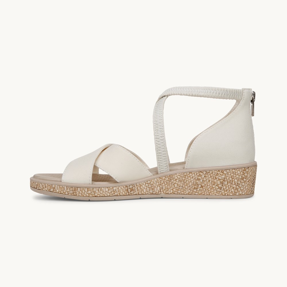 LifeStride Bali Sand Wedge Sandal - Eggnog Jersey Fabric