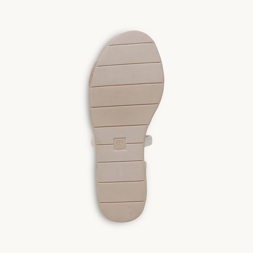 LifeStride Bali Sand Wedge Sandal - Eggnog Jersey Fabric