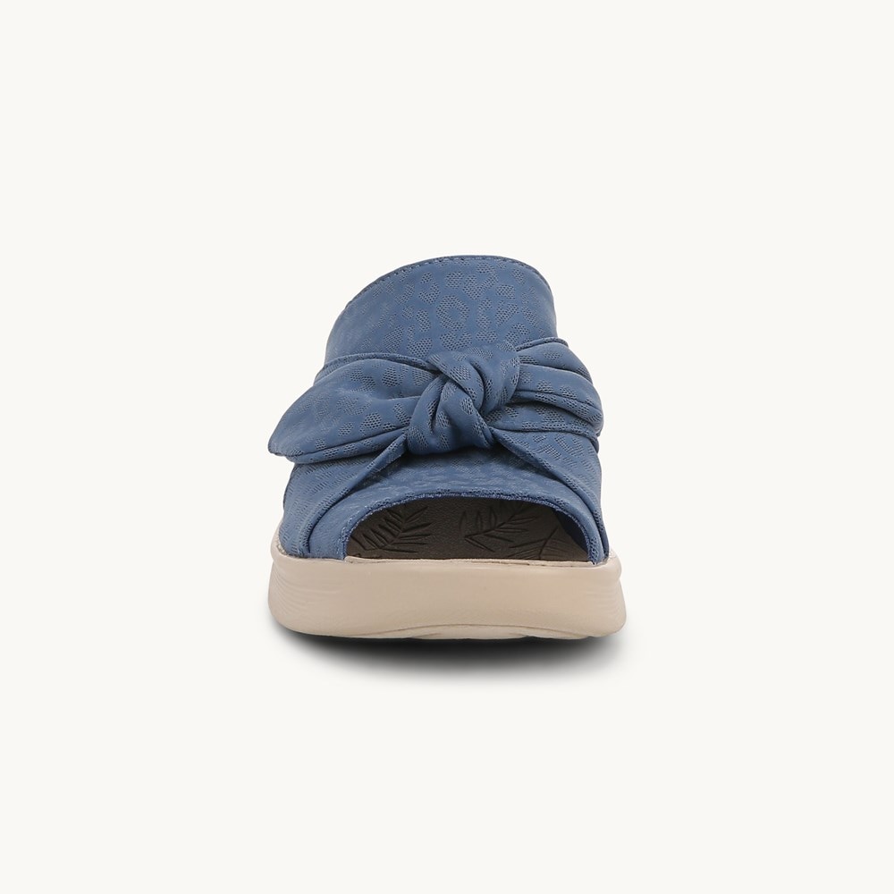 LifeStride Smile Wedge Sandal - Blue Fabric
