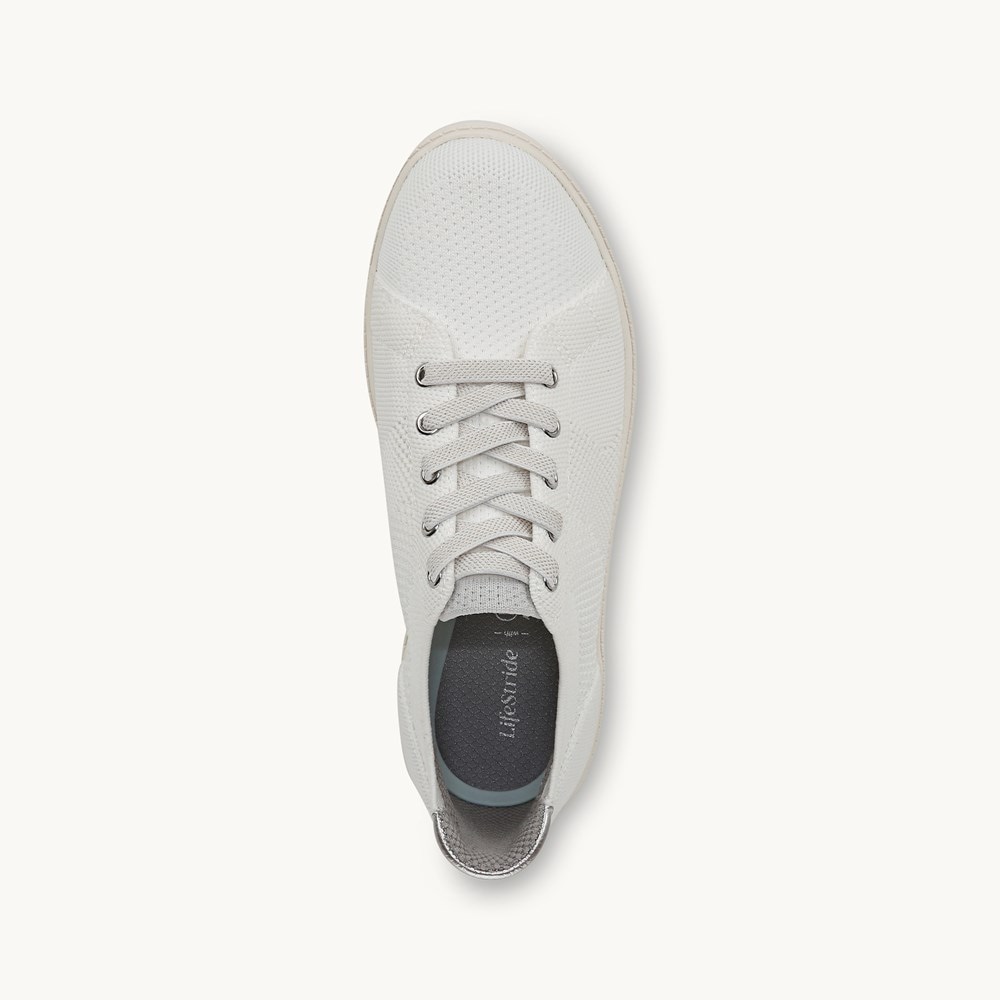 LifeStride VIP Sneaker - Bright White Knit Fabric