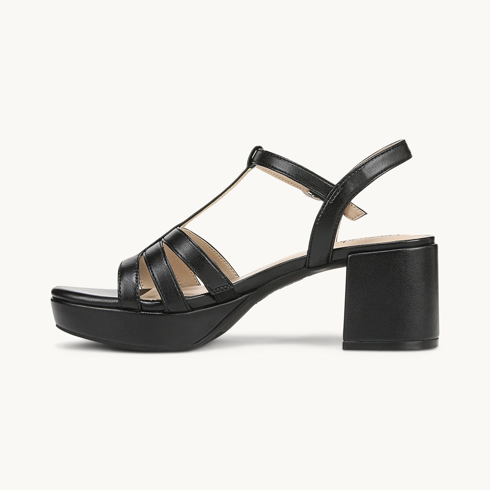 LifeStride Rio Dress Sandal - Black Faux Leather