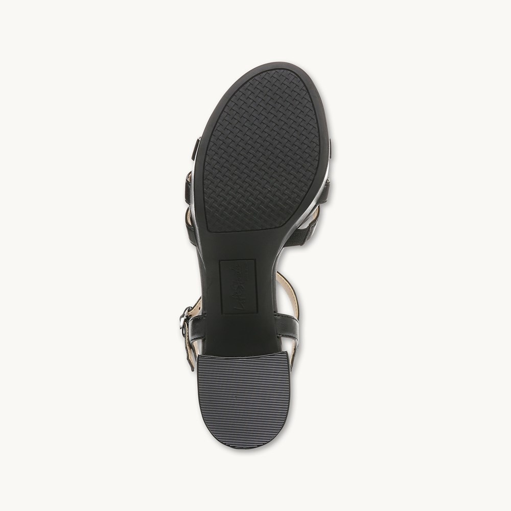 LifeStride Rio Dress Sandal - Black Faux Leather