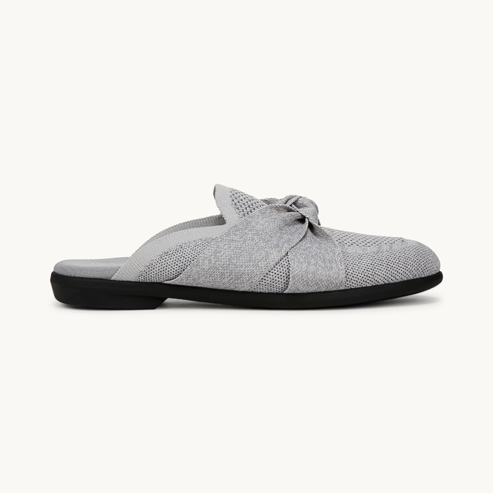 LifeStride Kissed Mule - Ultimate Grey Knit Fabric