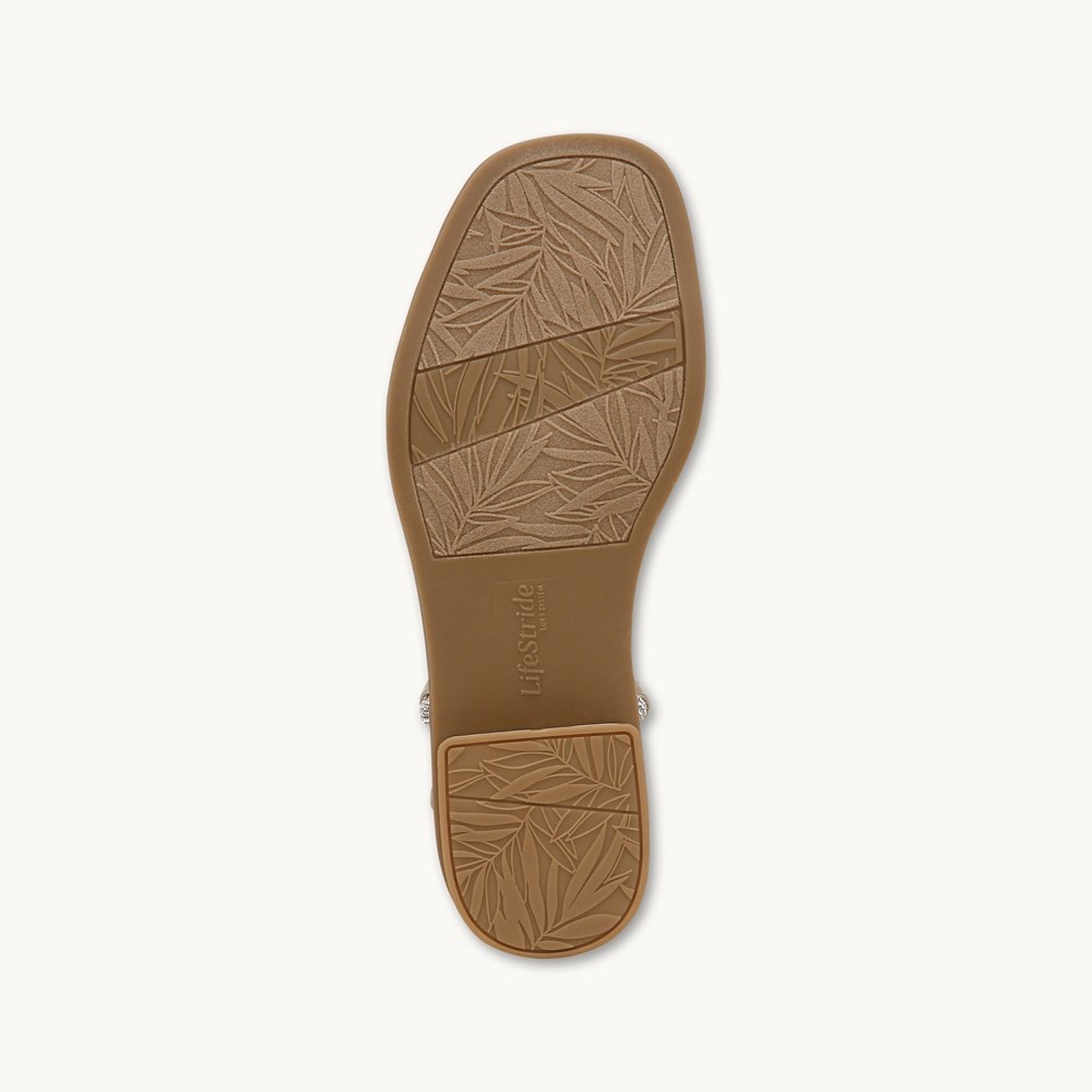 LifeStride Radiant Slingback Sandal - Tender Taupe Faux Leather