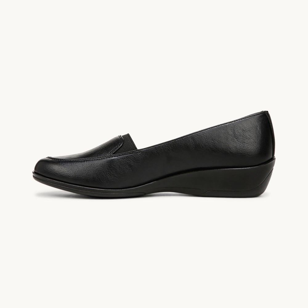 LifeStride Ida Loafer - Black Faux Leather