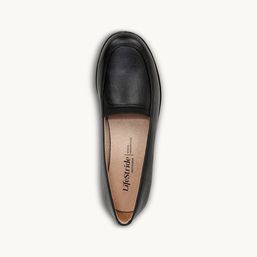 LifeStride Ida Loafer - Black Faux Leather