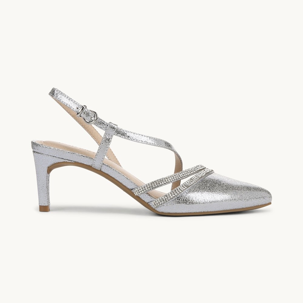 LifeStride Arlo 2 Pump - Silver Faux Leather