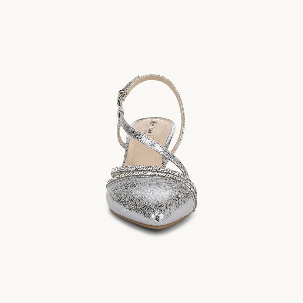 LifeStride Arlo 2 Pump - Silver Faux Leather