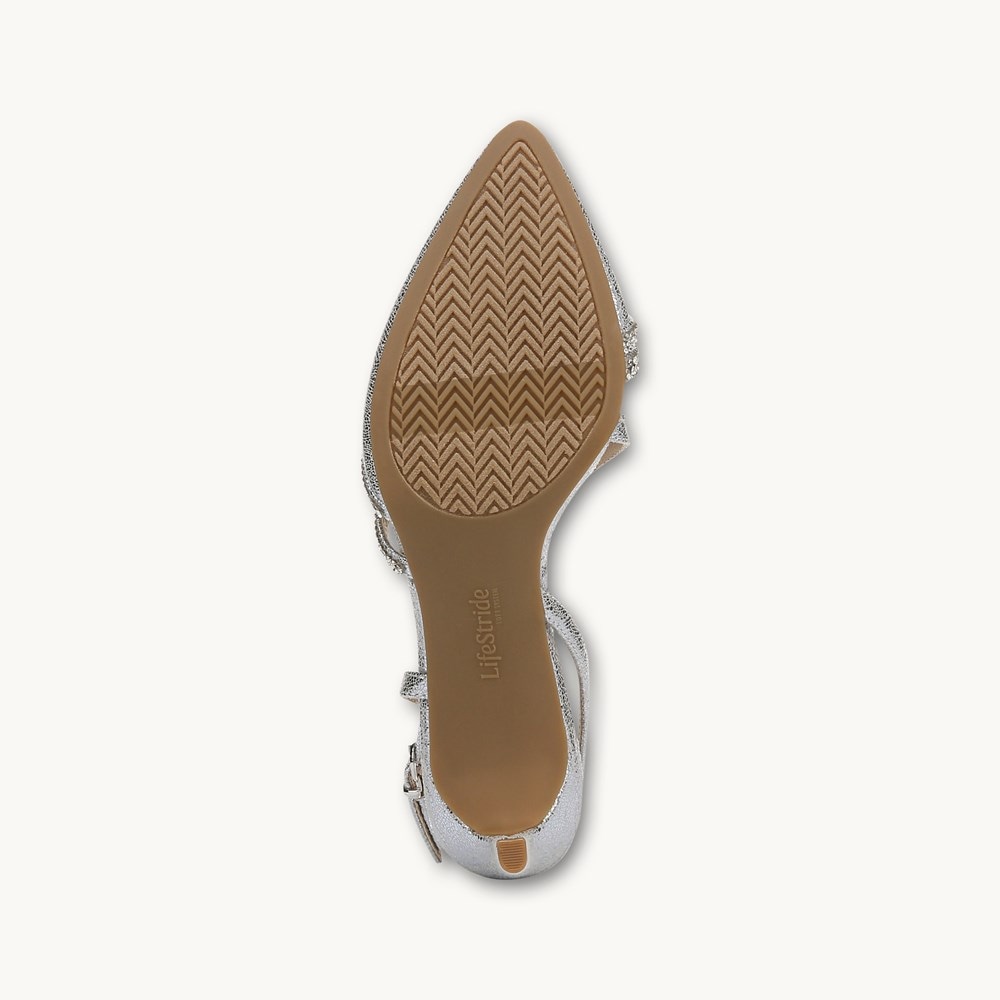 LifeStride Arlo 2 Pump - Silver Faux Leather