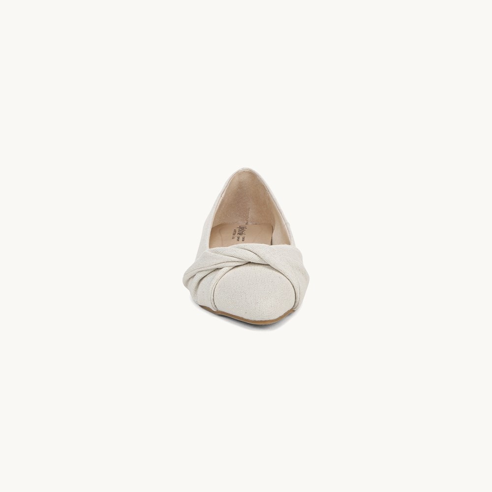 LifeStride Palm Ballet Flat - Natural Silver Fabric