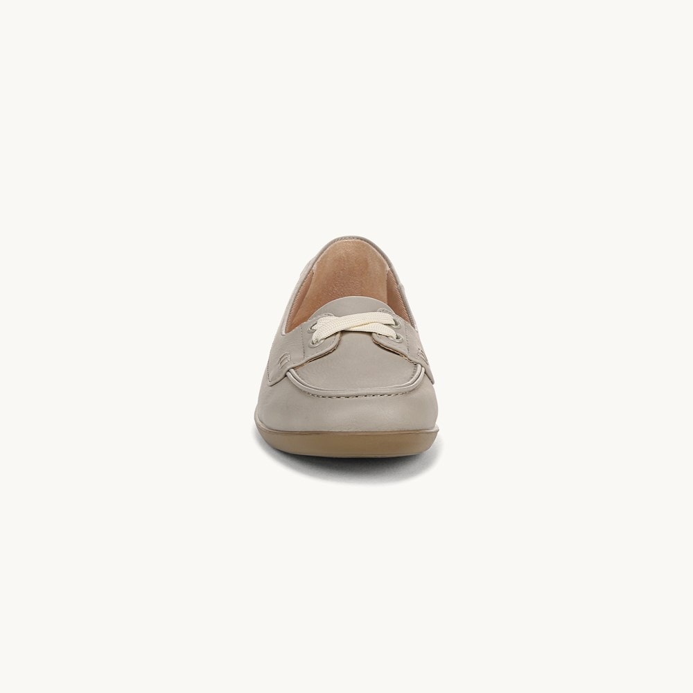 LifeStride Nautical Loafer - Light Grey Faux Leather