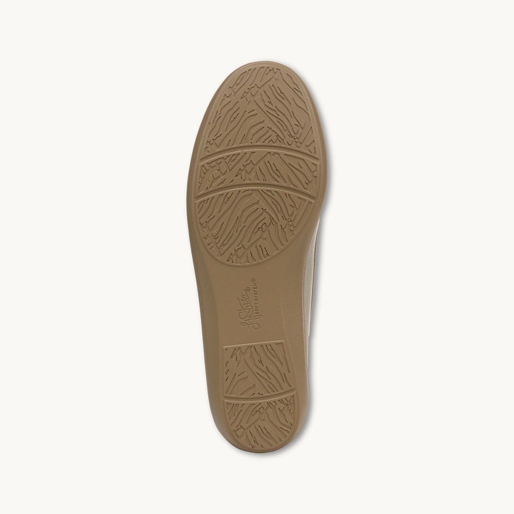 LifeStride Nautical Loafer - Light Grey Faux Leather