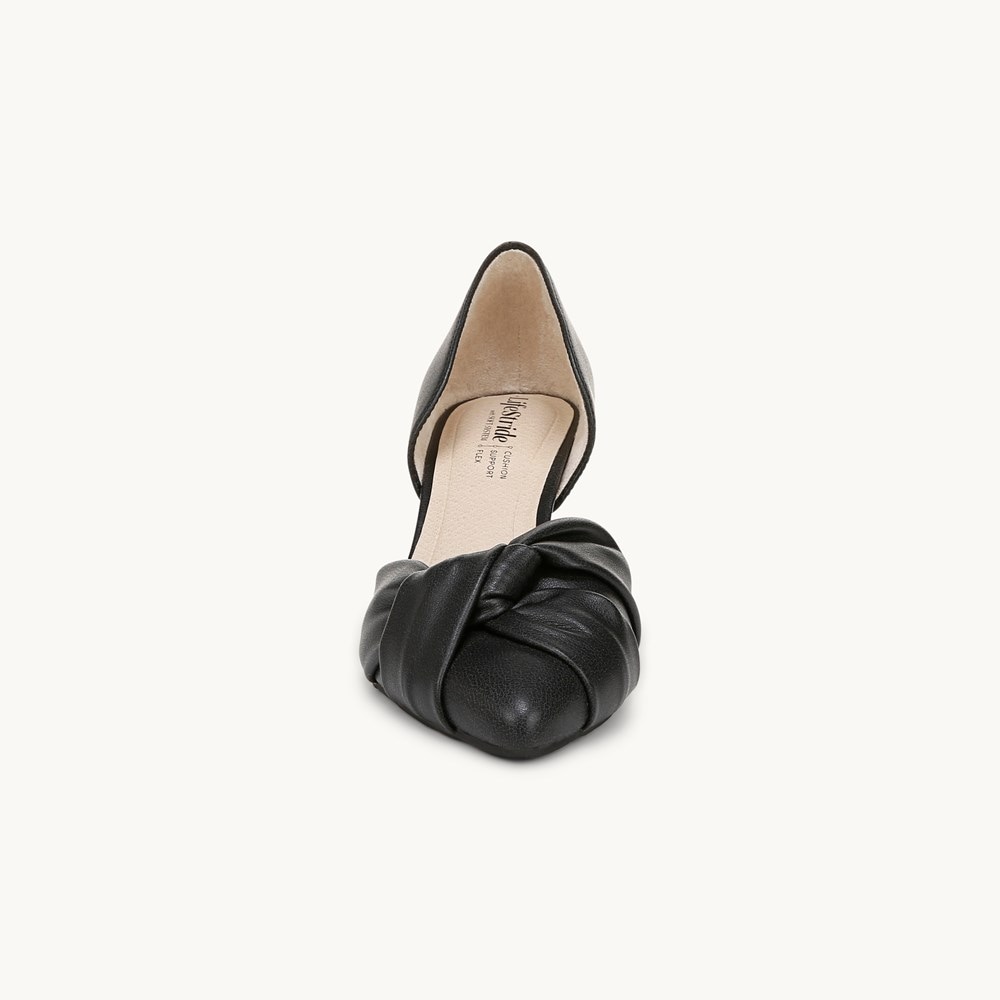 LifeStride Abby Pump - Black Faux Leather