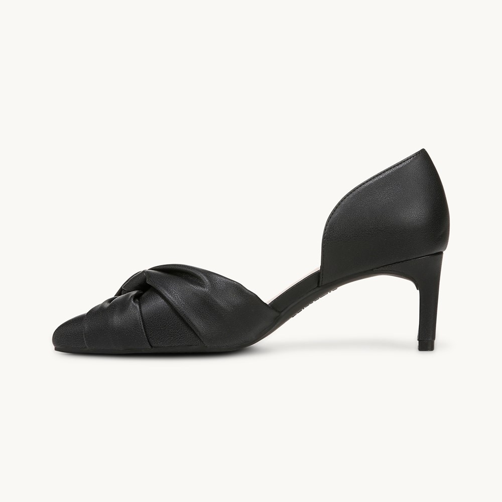 LifeStride Abby Pump - Black Faux Leather