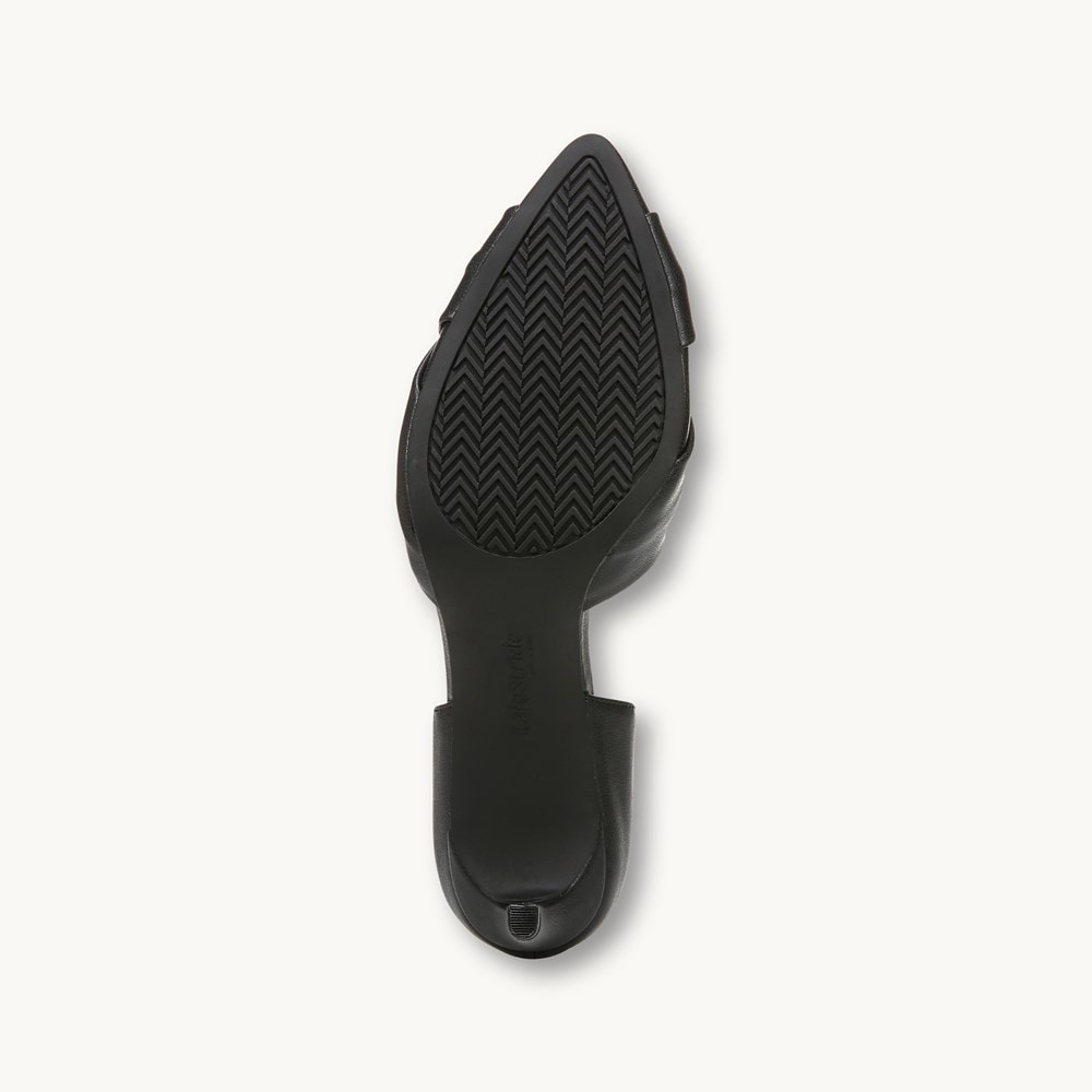 LifeStride Abby Pump - Black Faux Leather
