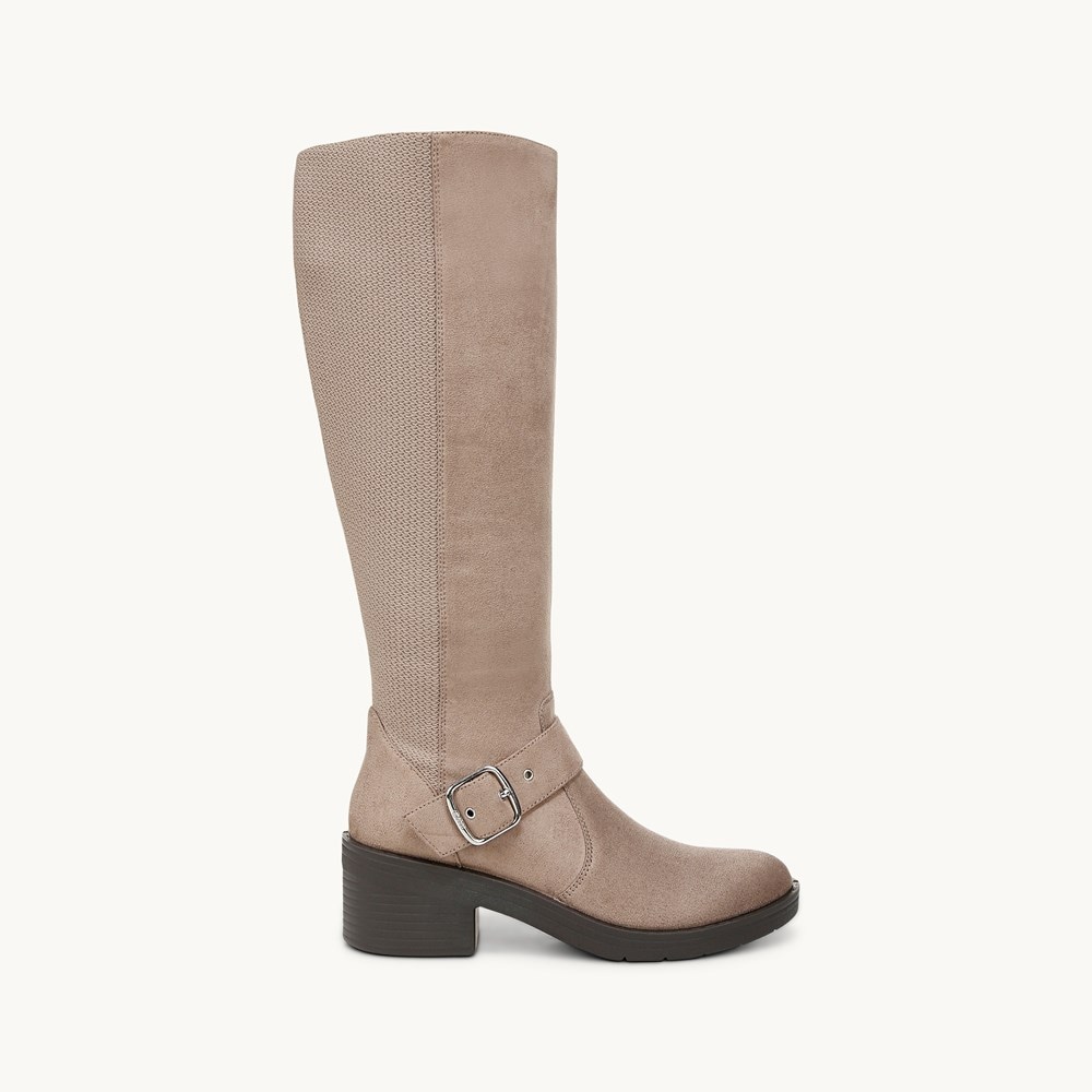 LifeStride Olympia Knee High Boot - Latte Stretch Fabric