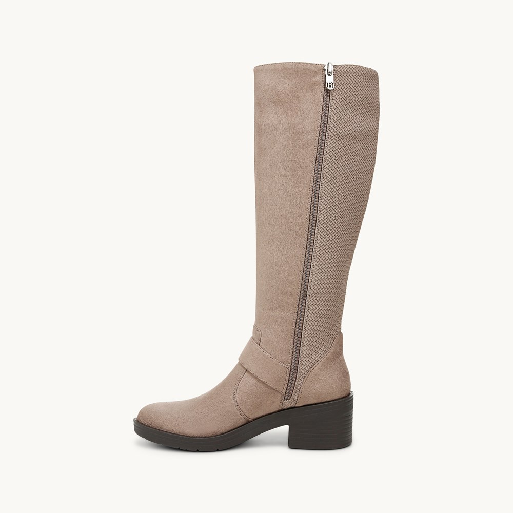 LifeStride Olympia Knee High Boot - Latte Stretch Fabric