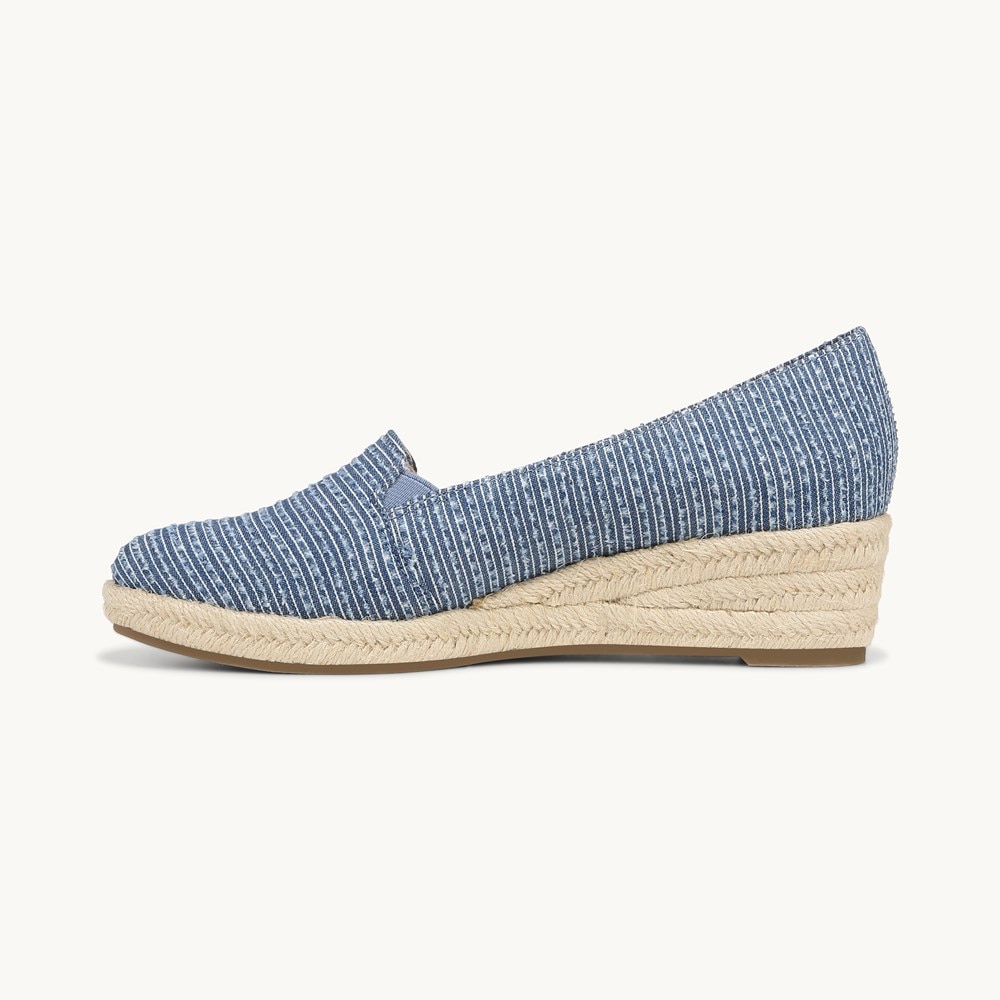 LifeStride Kamilla Wedge Slip On - Navy Blue Fabric
