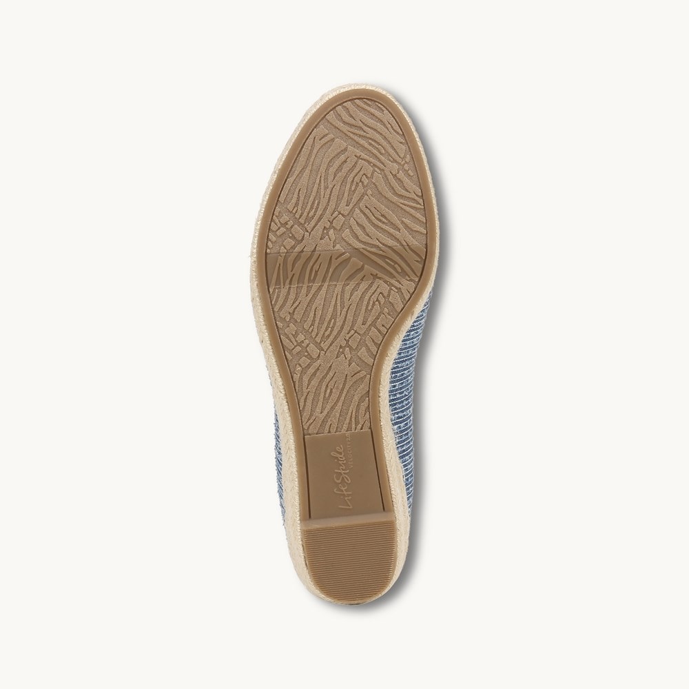 LifeStride Kamilla Wedge Slip On - Navy Blue Fabric