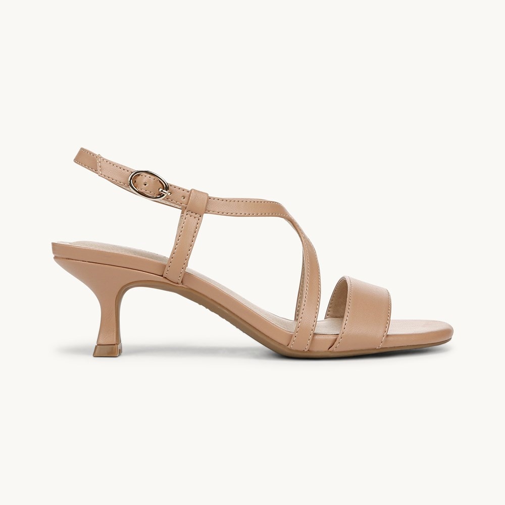 LifeStride Nolita Dress Sandal - Sienna Tan Faux Leather