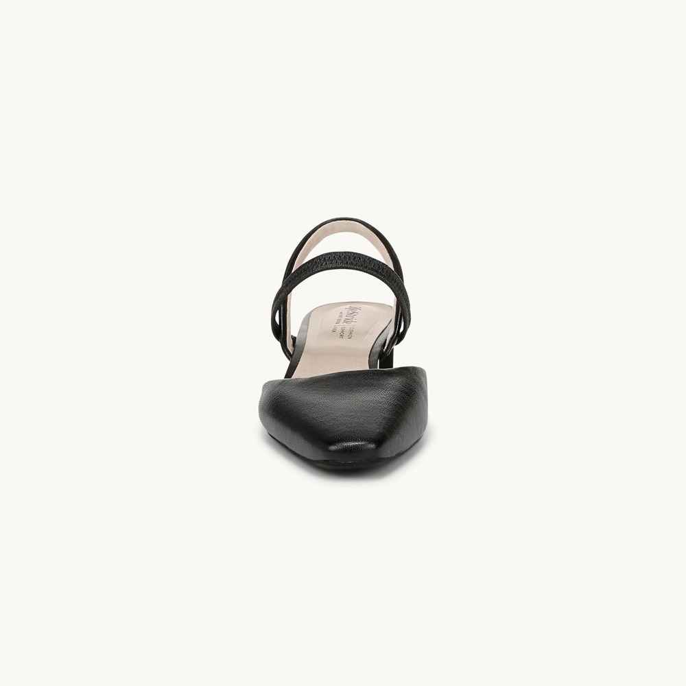 LifeStride Lainey Strappy Sandal - Black Faux Leather