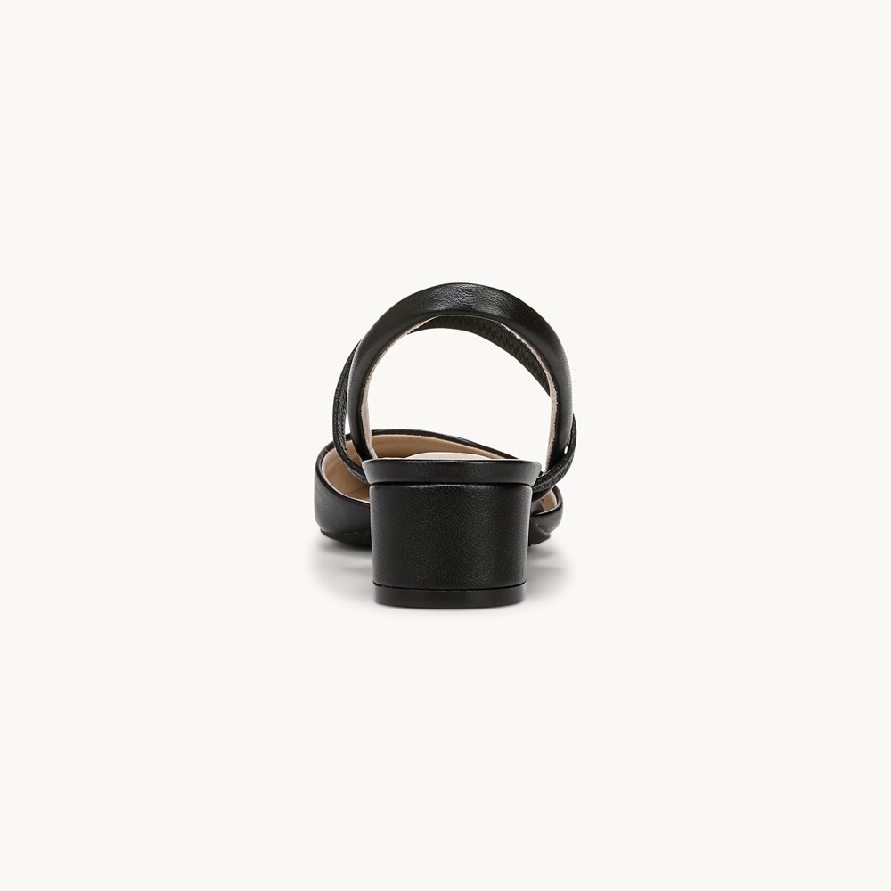 LifeStride Lainey Strappy Sandal - Black Faux Leather