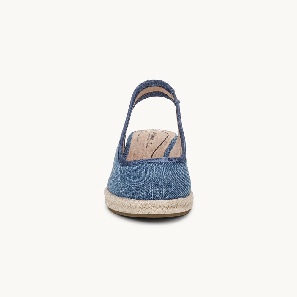 LifeStride Kayden Espadrille Wedge - Blue Denim Fabric