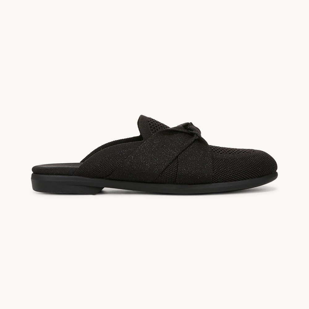 LifeStride Kissed Mule - Black Knit Fabric