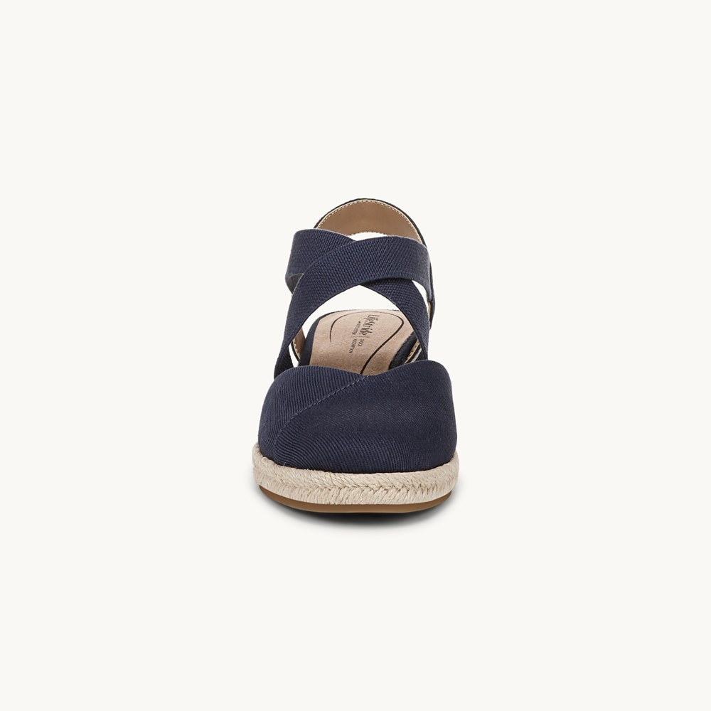 LifeStride Kimball Espadrille Wedge - Lux Navy Fabric