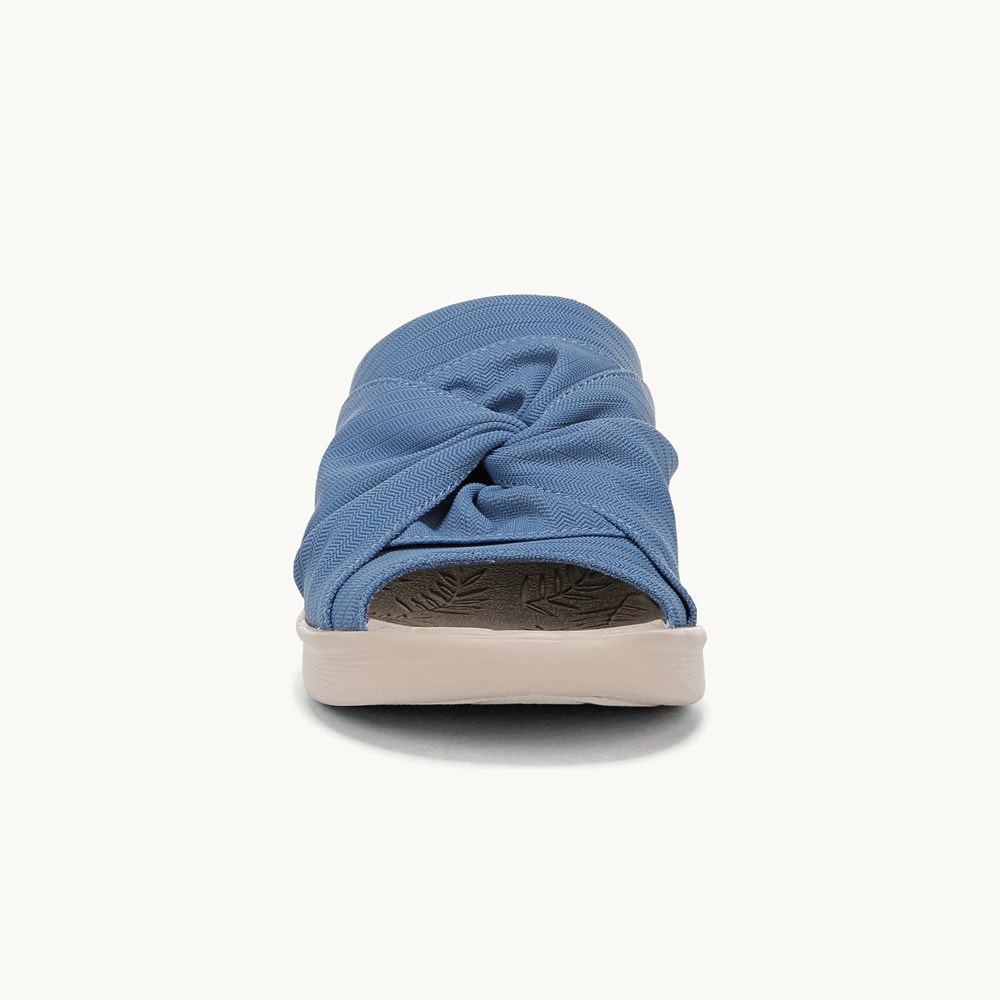 LifeStride Smile 3 Wedge Sandal - Elemental Blue Stretch Fabric