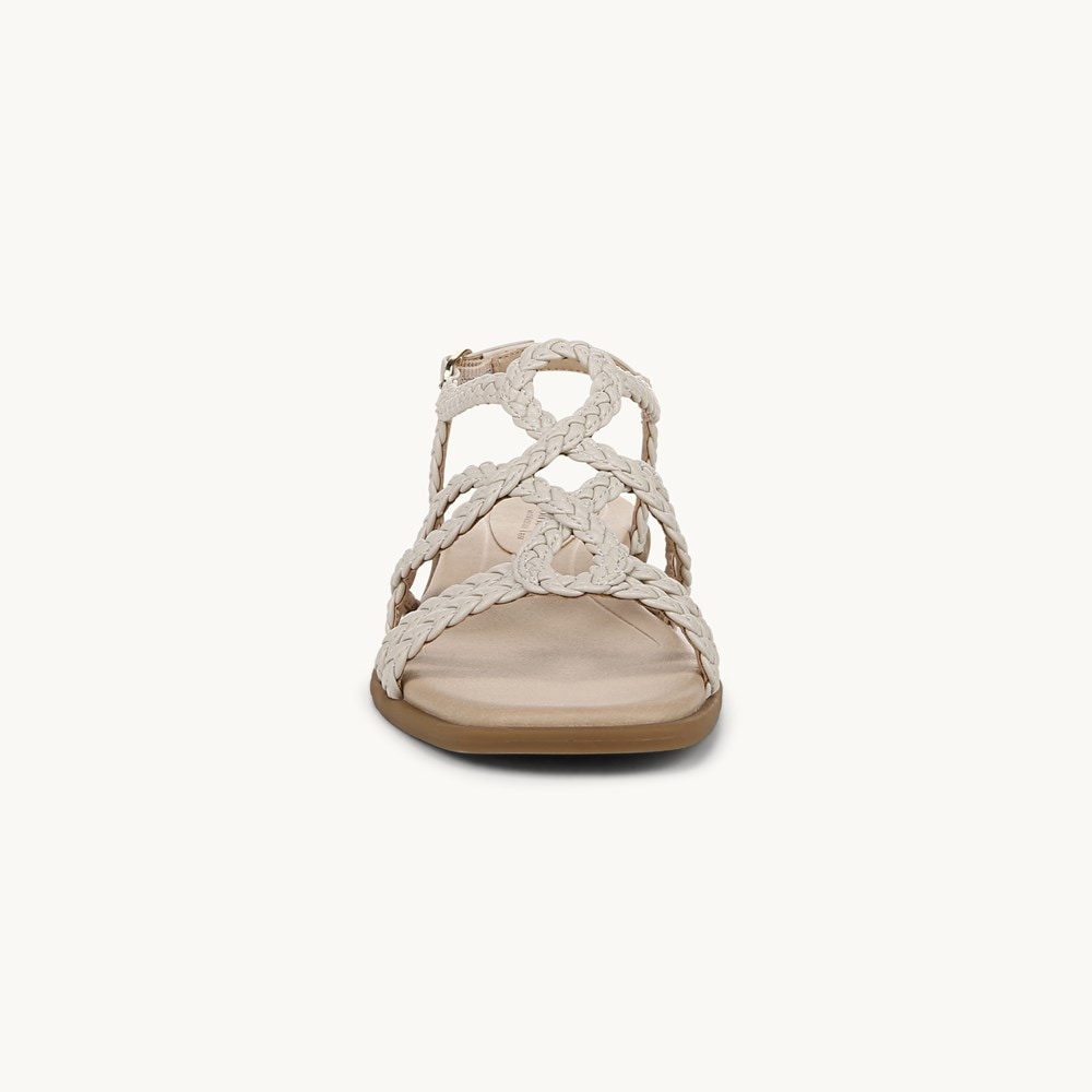 LifeStride Reagan Strappy Sandal - Bone Faux Leather