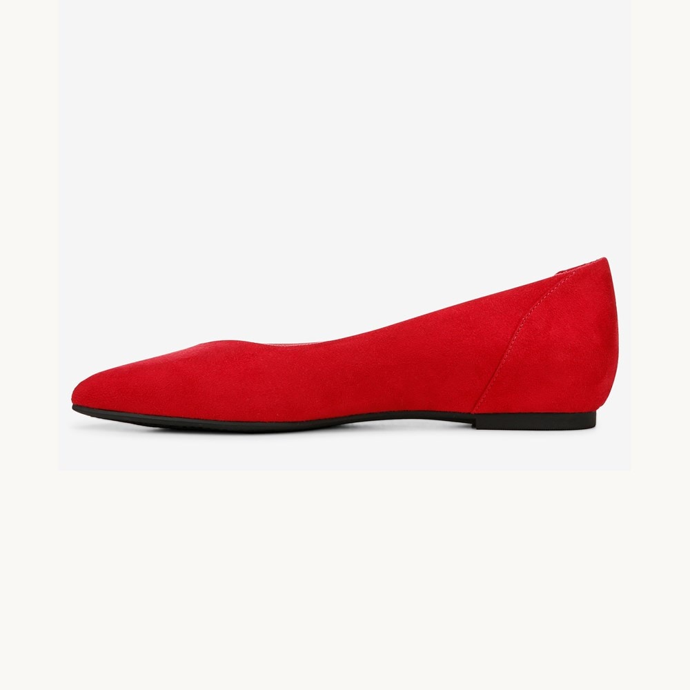 LifeStride Promise Flat - Fire Red Faux Leather