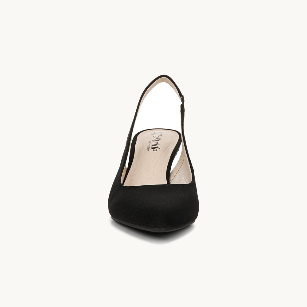 LifeStride Annalise Slingback Pump - Black Fabric