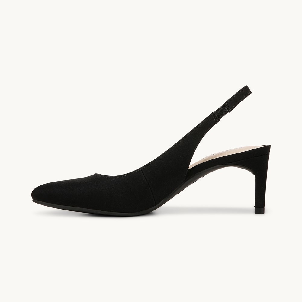 LifeStride Annalise Slingback Pump - Black Fabric