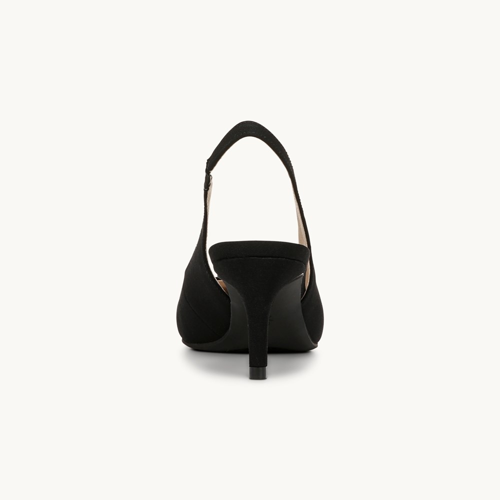 LifeStride Annalise Slingback Pump - Black Fabric