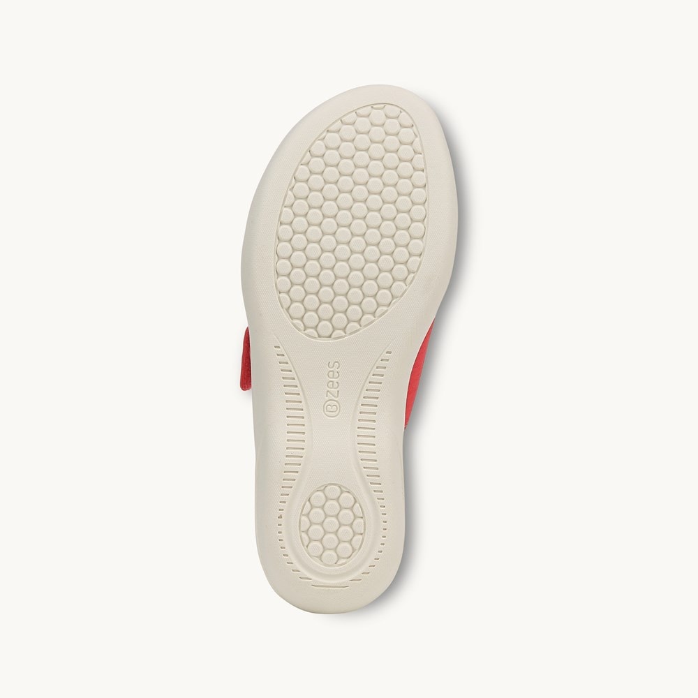 LifeStride Carefree Wedge Sandal - Coral Beach Knit Fabric