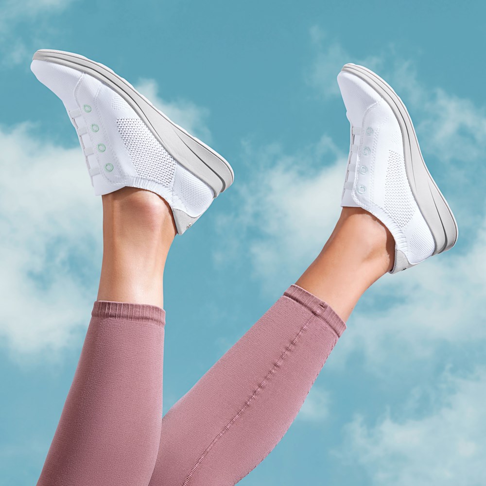 LifeStride Golden Knit Slip On Sneaker - Brilliant White