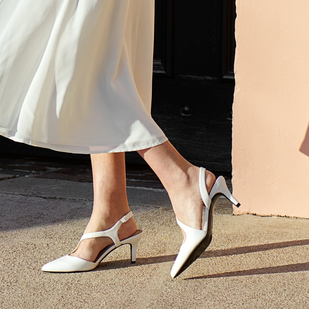 LifeStride Santorini Pump - Bright White Synthetic