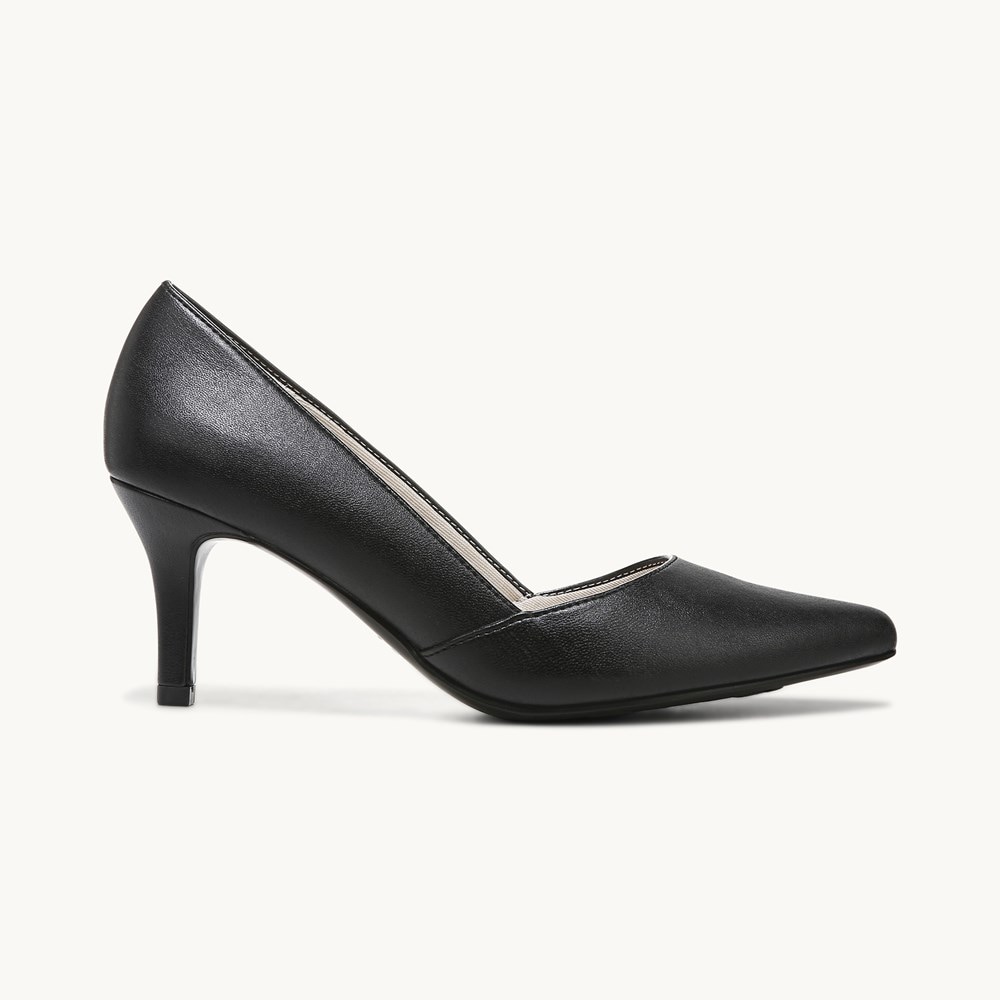 LifeStride Savvy Pump - Black Synthetic