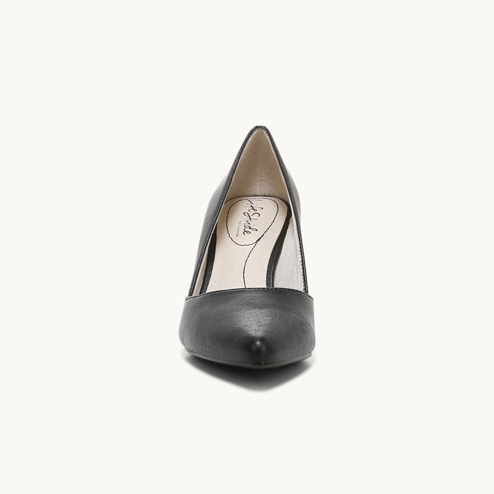 LifeStride Savvy Pump - Black Synthetic